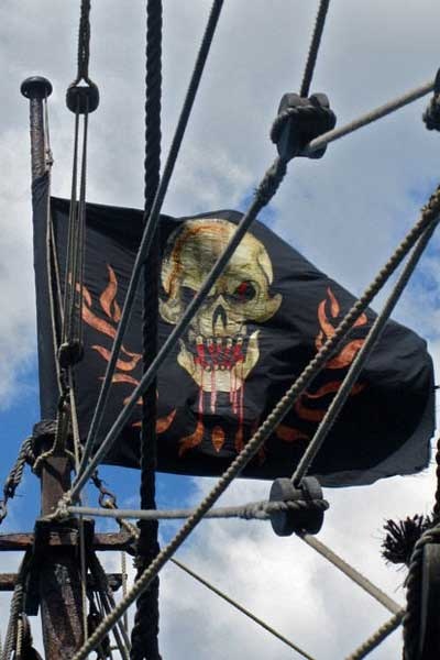 《加勒比海盗4》曝海盗旗照片 该片5月20日上