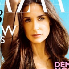 黛咪·摩尔长发登杂志封面秀半球 女人味十足