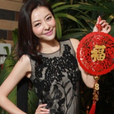 熊黛林贺岁写真喜气洋洋 紧身裙秀完美S型身材