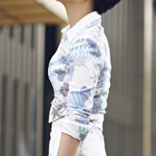 苗圃着海洋元素套装拍写真 帅气飒爽中性美迷人