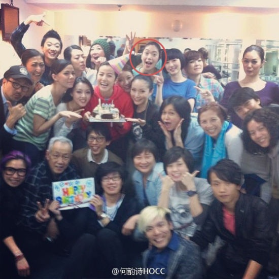 何韵诗走出容祖儿情伤庆生