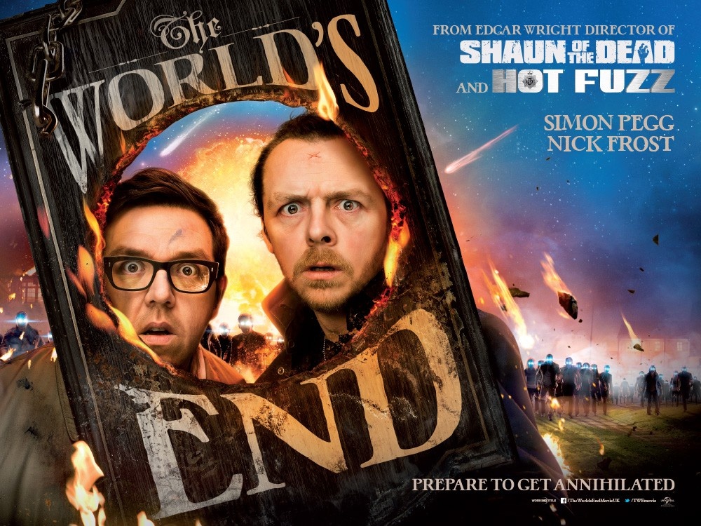 《世界尽头》曝光新海报,"僵尸二人组"西蒙·佩吉与尼克·弗罗斯特