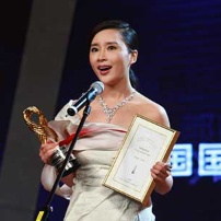 楊舒婷低胸長裙襯優(yōu)雅美麗 憑《愛的替身》獲獎