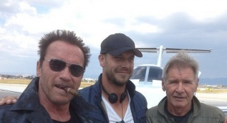 《敢死队3》曝最新片场照 哈里森·福特首次亮相