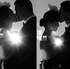 何潔赫子銘9月12日辦婚禮 婚照熱吻微博秀請柬