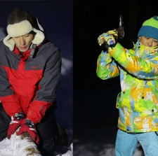 《爸爸去哪兒》收官 爸爸劈木頭熊孩子玩雪橇
