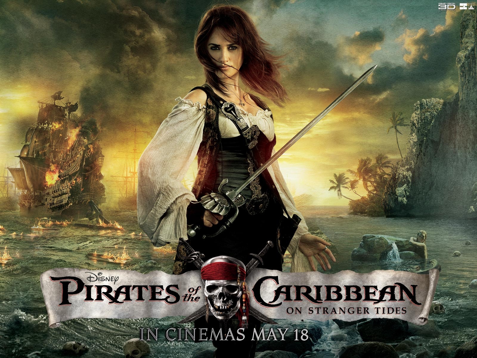下载手机图片:伊丽莎白·斯旺, 加勒比海盗2：聚魂棺, 凯拉·奈特莉, 演员, 加勒比海盗, 电影，免费365151。