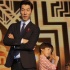 张亮携儿子亲密耳语摆酷POSE 现场上演父子情深