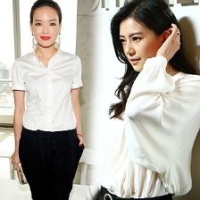 纽约时装周舒淇红唇干练亮相 高圆圆美艳依旧