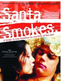 吸烟的圣诞老人