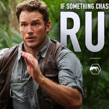 《侏罗纪世界》再爆照 克里斯·帕拉特夺命狂奔