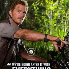 《侏罗纪世界》新照 “星爵”骑摩托车整装待发