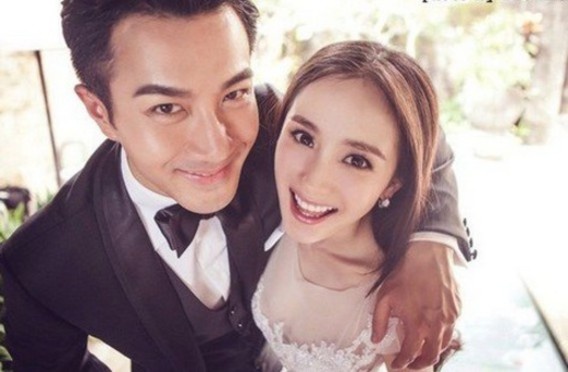 杨幂被刘恺威结婚照图片