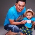 黃海冰生日曬出親子裝全家福 1歲兒子活潑可愛