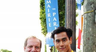 彭于晏环法直播荐《破风》 林超贤捧出赛事大使