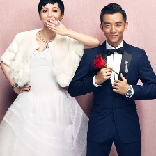 郑恺郭采洁携手拍婚纱写真 小情侣演绎甜蜜诱惑