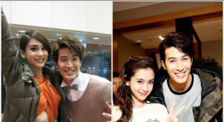 锦荣晒与Angelababy合照对比图：看不出过了四年