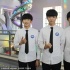 TFboys穿校服拍戲