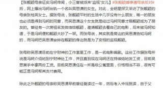 著名博主曝張靚穎媽媽錄音 女方怒斥其挑唆母親