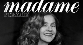 于佩爾黑白大片亮相法國《Madame Figaro》封面