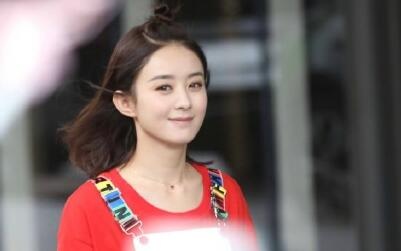 赵丽颖素颜露短发腿铅笔新造型超减龄头上张角的头型图片