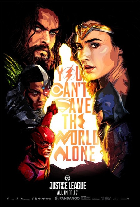 《正义联盟》发布新群像海报 “超人”神秘现身