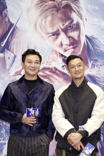 11月4日,动作电影《狂兽》在京举行红毯仪式,张晋,余文乐,吴樾三位