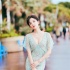 娜扎身着水绿鱼尾裙亮相戛纳 酥胸半露身材惹火