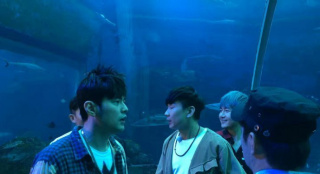 網(wǎng)友新加坡偶遇周杰倫林俊杰 雙J合體逛海底世界