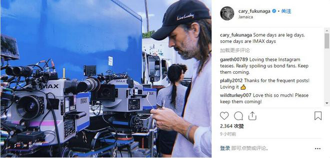 《邦德25》导演曝光片场照 将用IMAX摄影机拍摄