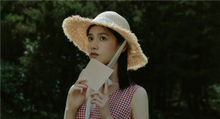 张婧仪时尚大片曝光 身穿粉色短裙与稻草人共舞