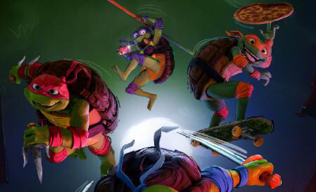《忍者神龟：变种大乱斗》发布新海报 神龟们集合