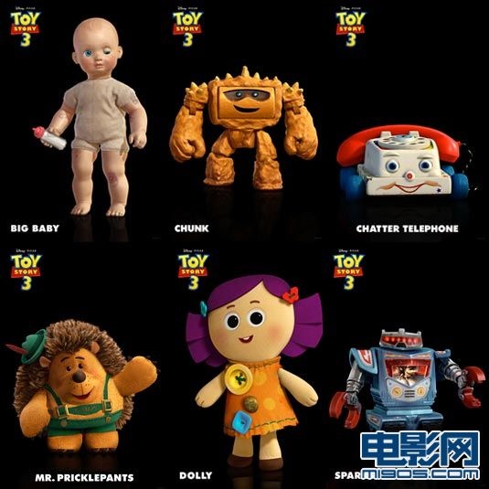《玩具总动员3》再曝角色海报 超萌新成员登场