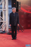 《肩上蝶》導(dǎo)演張之亮走紅毯 孤身一人面帶微笑