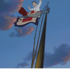 虞美人盛開的山坡