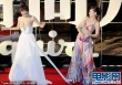孙菲菲当众被踩裙摆露肉色内衣 无奈哆嗦离场