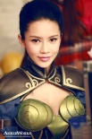 潘霜霜游戲大片鎧甲托雙球 宅男女神展冷峻氣質(zhì)