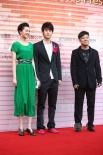 《盛夏》剧照亮相红毯 女演员穿绿色长裙显清新