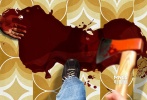 ???REDRUM（紅色朗姆酒：片中也指小孩老看見的血潮，反過來寫就是謀殺）什么的最有愛了。