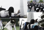 ???《貞子3D》日本上映時霸氣游街的巨型貞子模型，呦，貞子妹子咋還會打棒球呢！