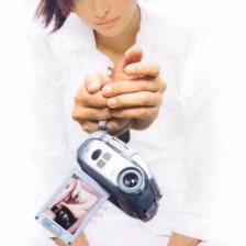 一个少女的自拍