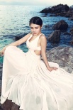 徐冬冬泰国海边拍写真大片 优雅人鱼礼服托双峰