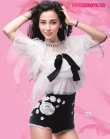 Angelababy放電登封面 薄紗覆體露溝秀長腿勾人