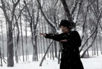 漫天飄雪的場景以及章子怡飾演的宮二在雪景中練八卦掌的鏡頭都讓人念念不忘