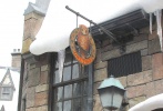 穿過(guò)三把掃帚酒吧就是“貓頭鷹屋”（Owlery），這里是貓頭鷹郵政（Owlery Post）的郵遞員們休憩的地方。