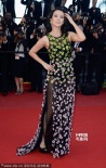 章子怡黑底碎花透視長(zhǎng)裙 高開(kāi)衩秀美腿風(fēng)情萬(wàn)種