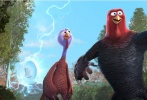 两只火鸡在时光机器前面搞笑登场， 欧文·威尔逊、伍迪·哈里森将为这两只主角“火鸡”配音。