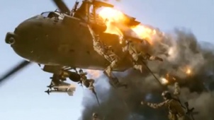 《惊天危机》中文片段 恐怖分子直升机被特工击落