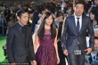 宫崎香莲穿紫色短裙萝莉亮相 与松本利夫般配足