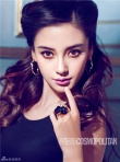 Angelababy低胸装登时尚杂志 演绎多重时尚魅力